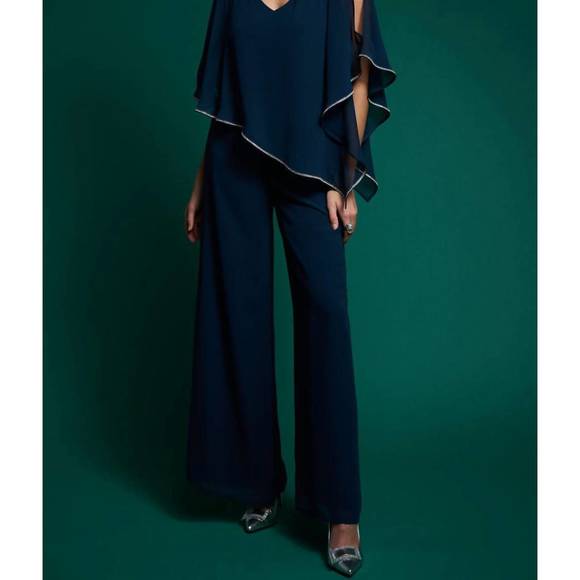 NEW JOSEPH RIBKOFF chiffon diamante trim tunic in 3920 - nightfall